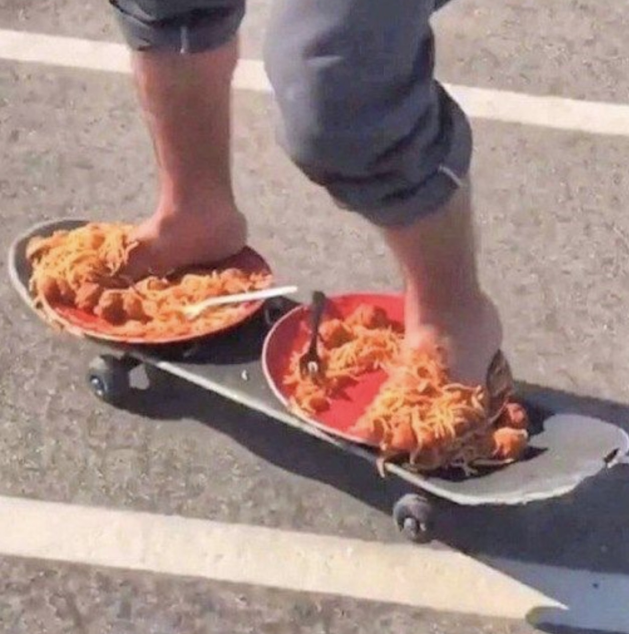 spaghetti skateboard meme